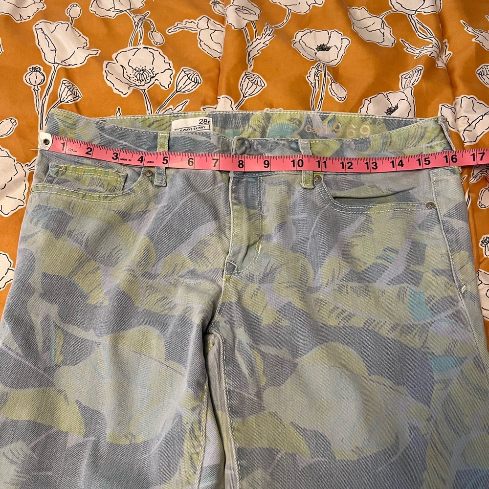 Tropical  Patterned Jeans